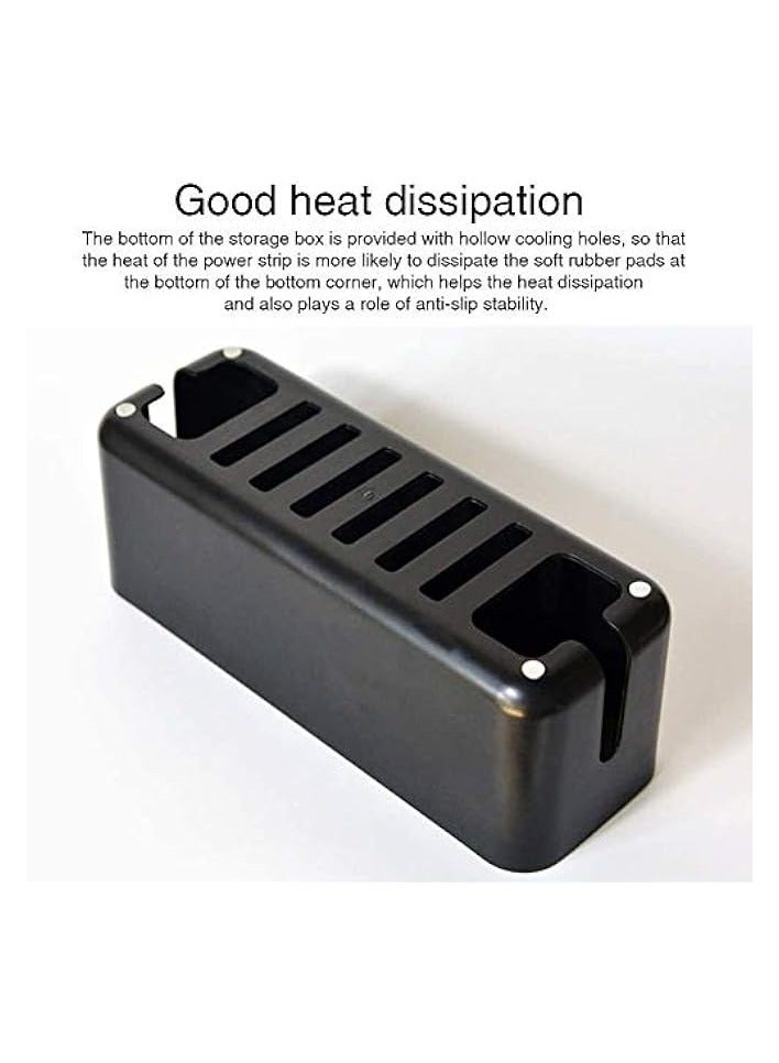 erorex Cable Organisers Box, Wire Management Cable Storage Box Extension Box Power Strip Cable Tidy Box Hide Extension Lead and Electrical Cables Cable Management Storage Box - Image 3