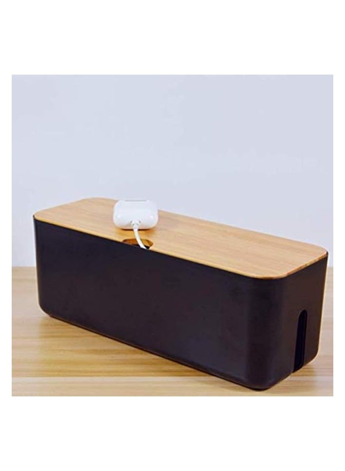 erorex Cable Organisers Box, Wire Management Cable Storage Box Extension Box Power Strip Cable Tidy Box Hide Extension Lead and Electrical Cables Cable Management Storage Box - Image 2