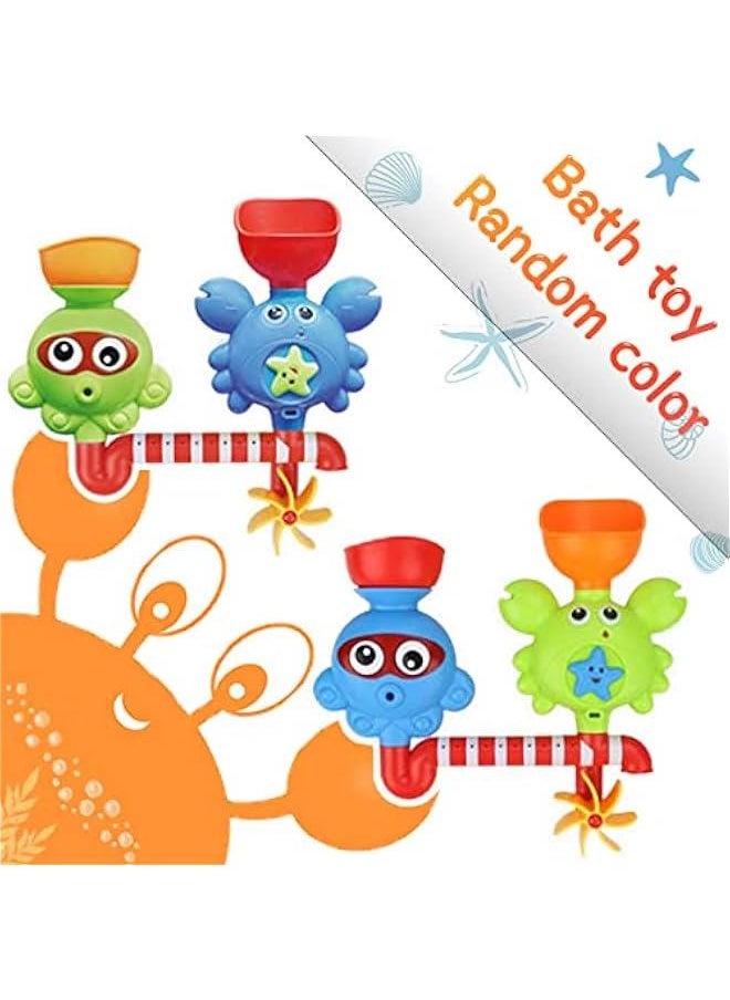 Generic - Bath Toys Bathtub Toys for 1 2 3 4 Year Old Kids Toddlers Bath Wall Toy Waterfall Fill Spin and Flow Non Toxic Birthday Gift Ideas Color Box (Multicolor) - Image 1
