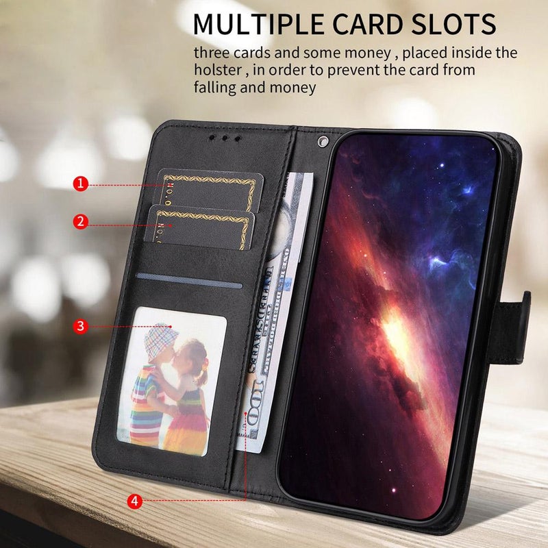 For vivo V60 5G Global Classic Calf Texture Flip Leather Phone Case(Black) - Image 3