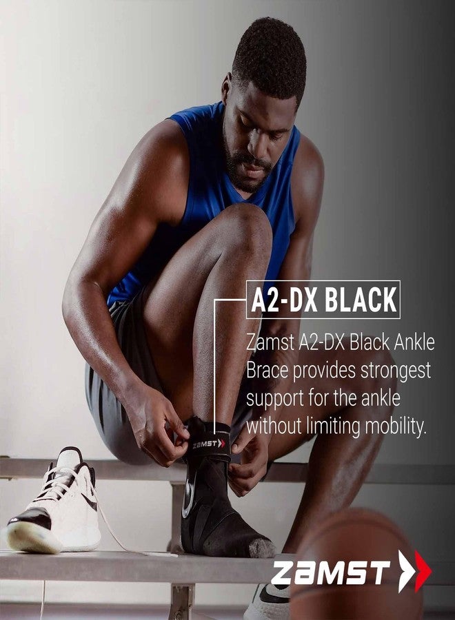 Zamst Ankle Brace Support Stabilizer: A2-DX Mens & Womens Sports Brace for Basketball, Soccer, Volleyball, Football & Baseball - Right Ankle, Small - Image 2