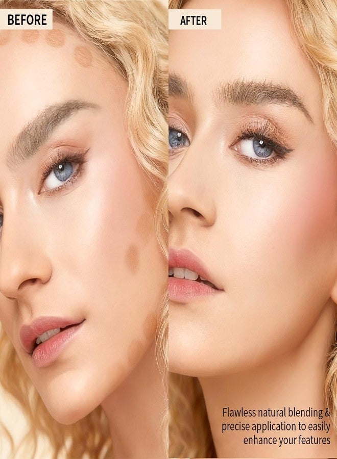 W3W Cream Bronzer Stick - 2 In 1 Cream Contour Stick with Built-In Brush, Blendable Buildable Formula for a Natural, Matte Finish, Cool Toned Contour with Hydrating, Long Lasting, Warm Taupe (#04) - Image 5