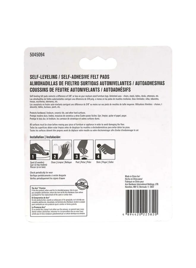 ACE Self-Adhesive Self-Leveling Round Protective Felt Pads Beige 2.5cm - Image 2