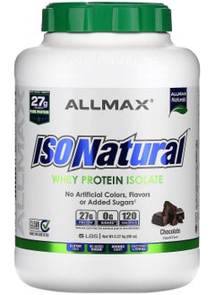 IsoNatural, Whey Protein Isolate, Chocolate, 5 lbs, (2.27 kg)