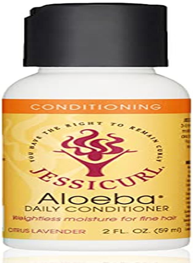 Jessicurl Aloeba Daily Conditioner For Fine Hair Citrus Lavender 2 Fl Oz - Image 1