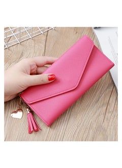 Generic Women Wallet Card Holder Purse Zipper Buckle Elegant Clutch Wallet Ladies Purse 