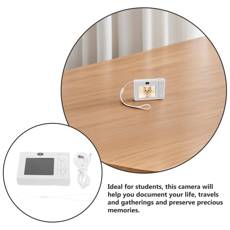 Digital Camera With Sliding Cover Selfie Camera Compact Travel Camera Portable Kids Photography Tool For Boys And Girls Outdoor Adventures - Image 5