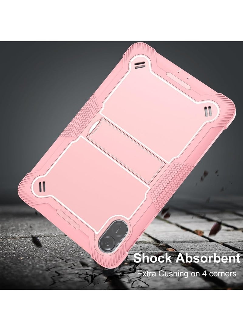 VKL Protective Case for Honor Pad X8a 11.5-inch Case with Built-in Stand, Rugged Hybrid Shockproof Protective Cover, for Huawei Honor Pad X8a Case 2023 Model (Rose Gold) - Image 5