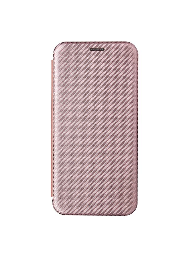 اس-توب جراب لهاتف iPhone 13 مصنوع من ألياف الكربون مع قلاب أفقي من مادة TPU + PC + جلد PU مع فتحة للبطاقات - Image 2