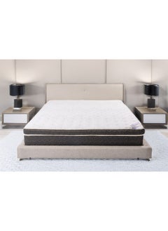 Almutlaq Furniture Arabian Majesty - Enhanced Pocker Springs Mattress For Exceptional Support And Comfort Sleep Experience - Super King Size 200x200x28 CM - Colour White Black  - Image 5