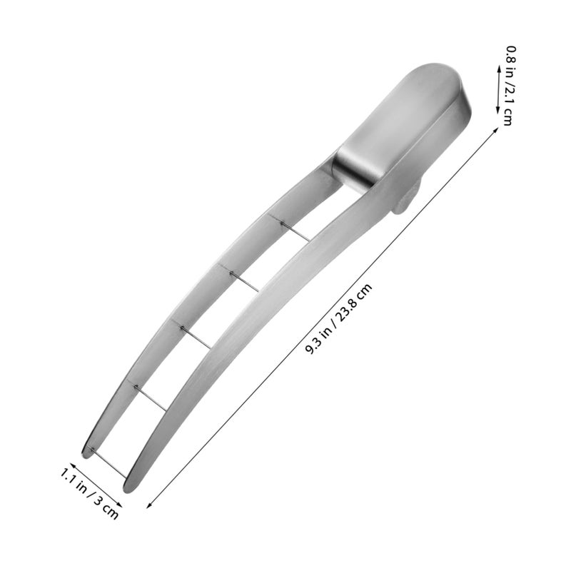 Stainless Steel Watermelon Cube Slicer Tool 2pcs Easy to Clean Safe Handle Kitchen Gadget - Image 3