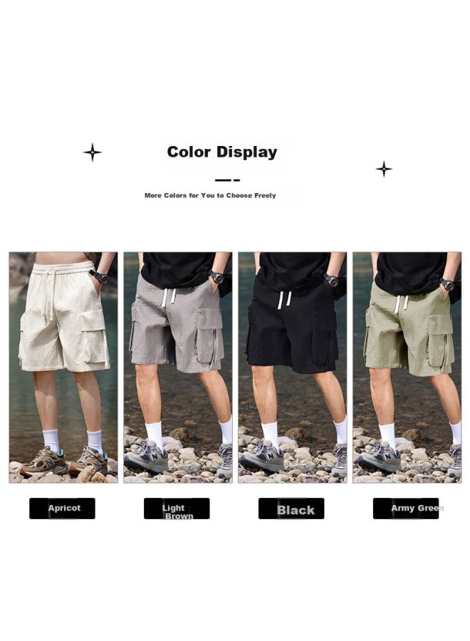 Eastern Camel Men's Trendy Comfortable Thin Breathable Casual Sports Basketball Shorts Outdoor Quick-drying Loose Fit Five-point Pants Men - Image 3