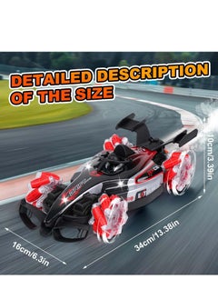 LIVVY High-Speed 1:12 Scale RC Stunt Car (سيارة تحكم عن بعد) for Kids & Adults – 4WD Drift Remote Control Car (سيارة ريموت كنترول) with 360° Rotation, Spray, Lights & Music | Rechargeable Off-Road RC Car (سيارة سباق كهربائية) for Boys, Girls & Beginners  - Image 5