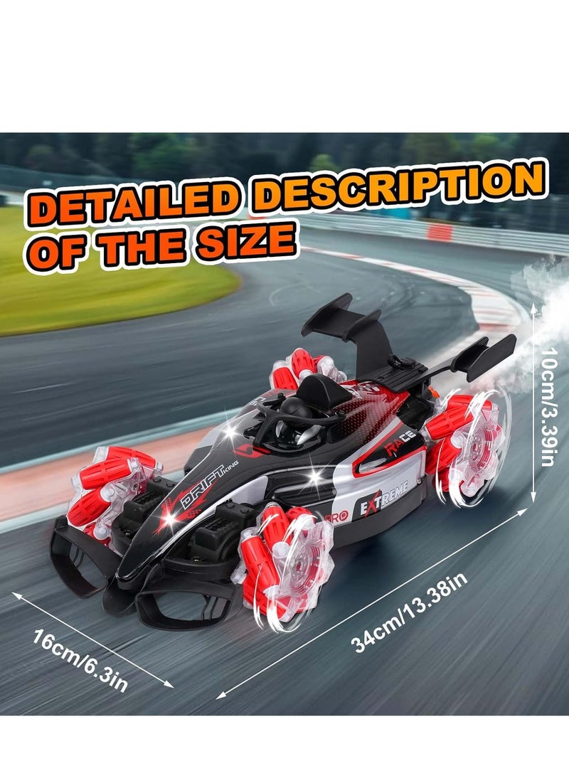 LIVVY High-Speed 1:12 Scale RC Stunt Car for Kids & Adults – 4WD Drift Remote Control Car with 360° Rotation, Spray, Lights & Music | Rechargeable Off-Road RC Car for Boys, Girls & Beginners - Image 5