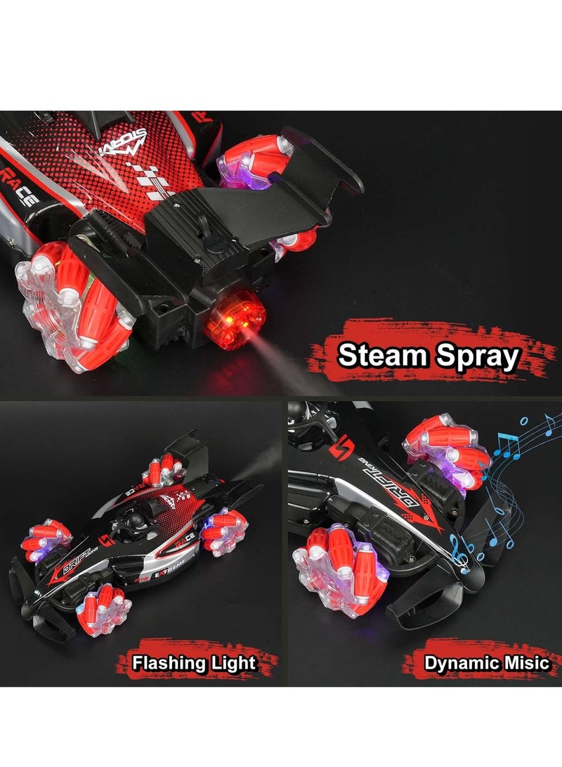LIVVY High-Speed 1:12 Scale RC Stunt Car for Kids & Adults – 4WD Drift Remote Control Car with 360° Rotation, Spray, Lights & Music | Rechargeable Off-Road RC Car for Boys, Girls & Beginners - Image 2