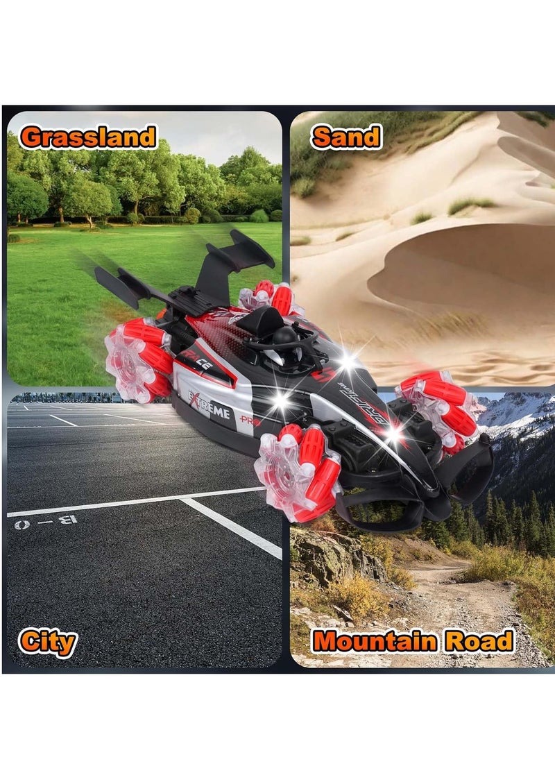 LIVVY High-Speed 1:12 Scale RC Stunt Car for Kids & Adults – 4WD Drift Remote Control Car with 360° Rotation, Spray, Lights & Music | Rechargeable Off-Road RC Car for Boys, Girls & Beginners - Image 4
