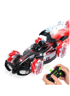 LIVVY High-Speed 1:12 Scale RC Stunt Car (سيارة تحكم عن بعد) for Kids & Adults – 4WD Drift Remote Control Car (سيارة ريموت كنترول) with 360° Rotation, Spray, Lights & Music | Rechargeable Off-Road RC Car (سيارة سباق كهربائية) for Boys, Girls & Beginners  - Image 1