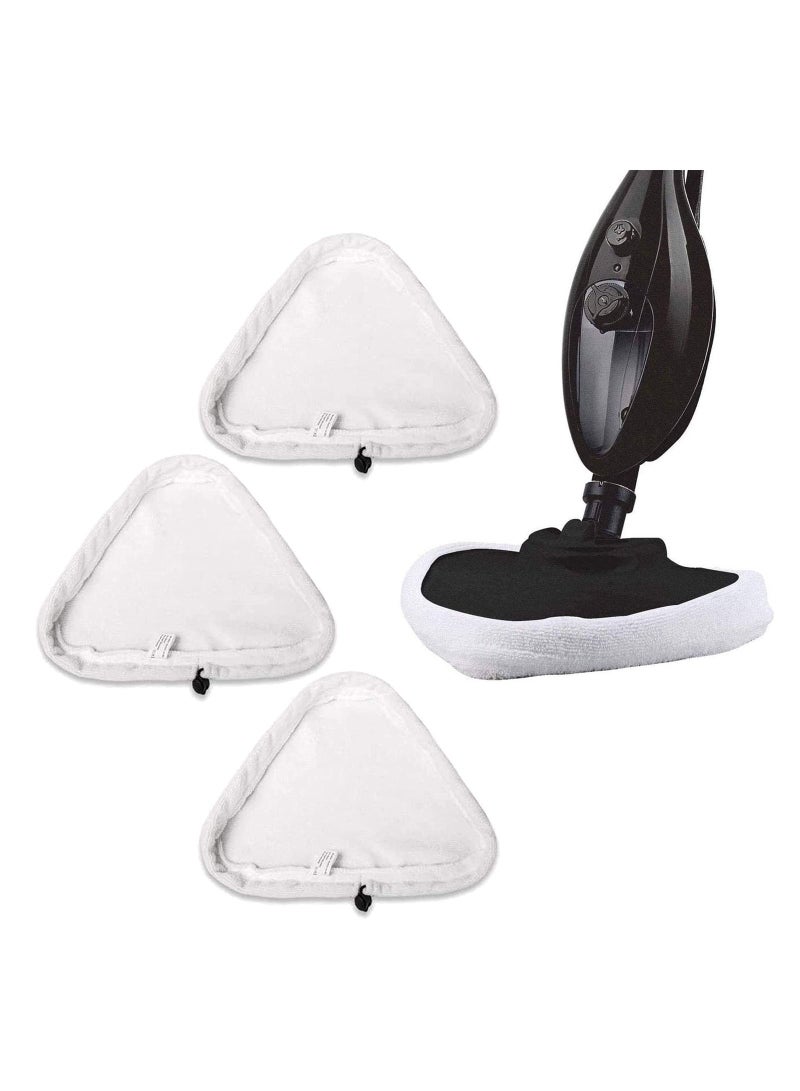 3Pcs Microfibre Cloths Universal Cleaning Pads Microfibre Replacement Cloths Pad Microfibre Steam Mop Pads for H2O H20 X5 and Vax S2 Steam Mops
