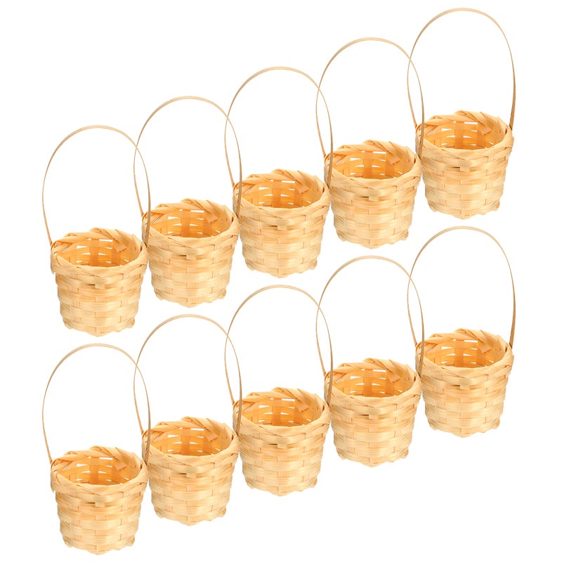 20 Pcs Woven Flower Storage Baskets Multi-functional Basket Storage Holders - Image 3