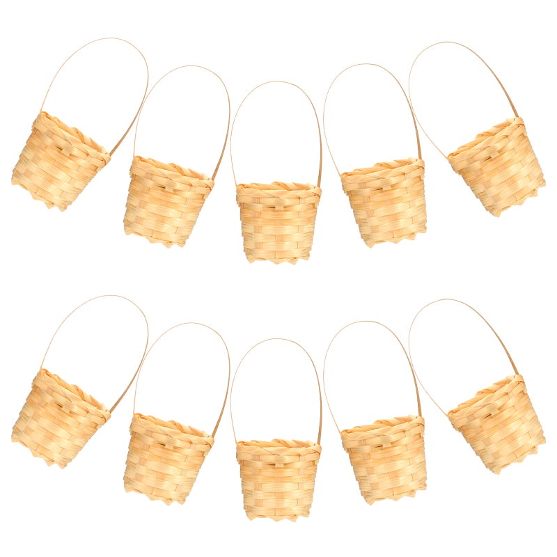 20 Pcs Woven Flower Storage Baskets Multi-functional Basket Storage Holders - Image 2