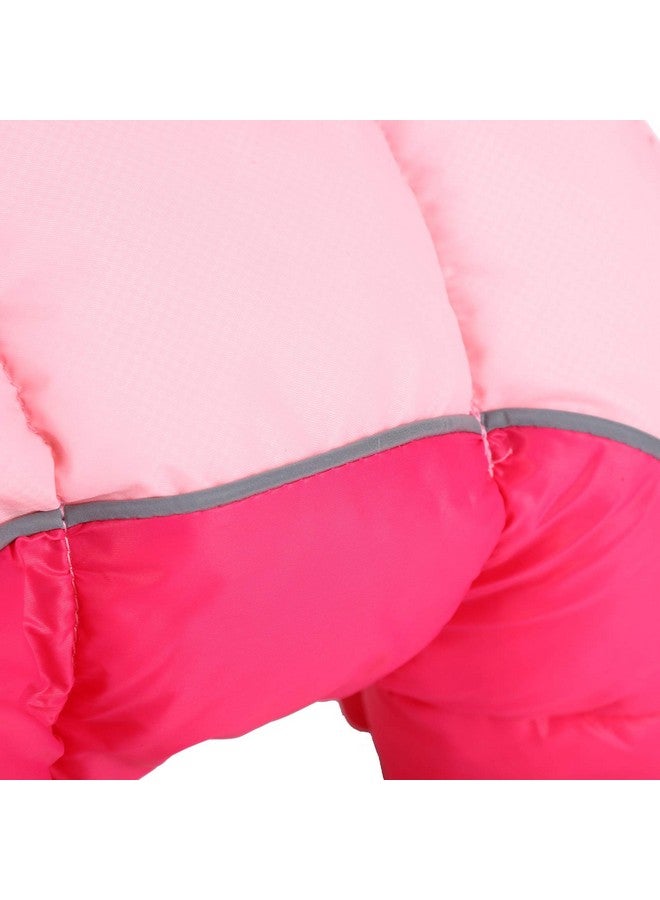 EVTSCAN EVTSCAN Dog Winter Coat, Windproof Dog Coat, Dog Warm Windproof Clothing, Four Legs Back Zipper Pink Camouflage, Dog Jumpsuits Clothing(#10) - Image 4