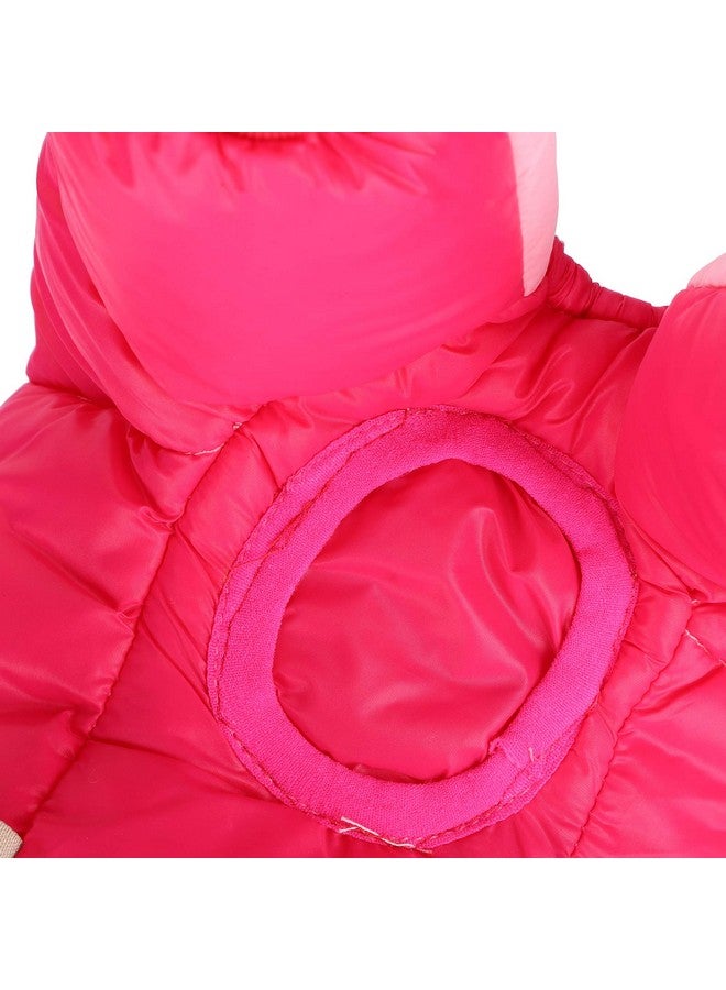 EVTSCAN EVTSCAN Dog Winter Coat, Windproof Dog Coat, Dog Warm Windproof Clothing, Four Legs Back Zipper Pink Camouflage, Dog Jumpsuits Clothing(#10) - Image 3