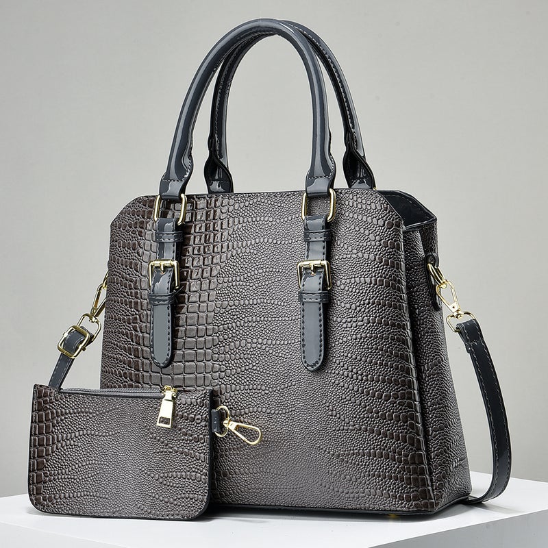 New Crocodile Pattern Mother Bag Fashionable All-Match Crossbody Handbag Atmospheric All-Match Trendy Large Capacity Shoulder Bag - Image 3