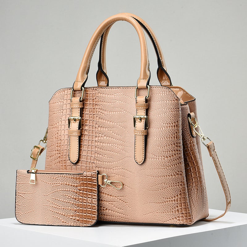 New Crocodile Pattern Mother Bag Fashionable All-Match Crossbody Handbag Atmospheric All-Match Trendy Large Capacity Shoulder Bag - Image 5