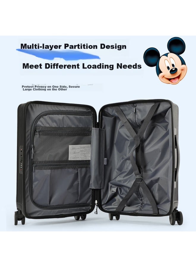 Mesuca X Disney Luggage, Student Uni Password Suitcase, Large Capacity, Spinner Wheels, Check-in Suitcase, 24 Inches - Image 2