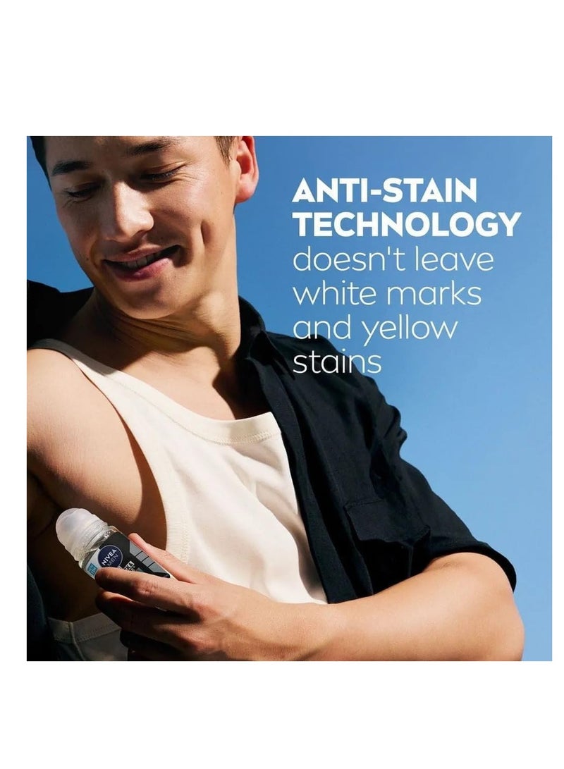 نيفيا مزيل العرق نيفيا للرجال، حماية غير مرئية بالأبيض والأسود، 2 × 50 مل - Image 4