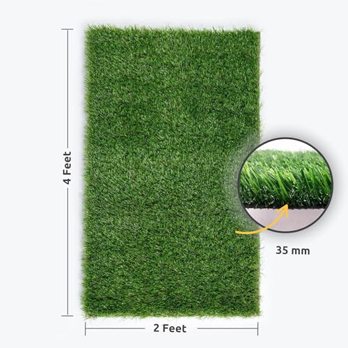 Zamia Artificial Grass Mat 2x4 ft | 35mm Carpet for Home, Balcony & Floor Decoration - Image 2