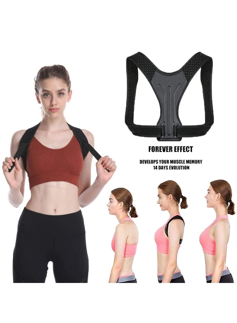 Suntown Posture Corrector for Women and Men, Adjustable Shoulder Straps Back Brace/Back Straightener / Posture Trainer Effective for Neck, Shoulder, Upper Back Pain Relief and Posture Trainer (Large) - Image 2