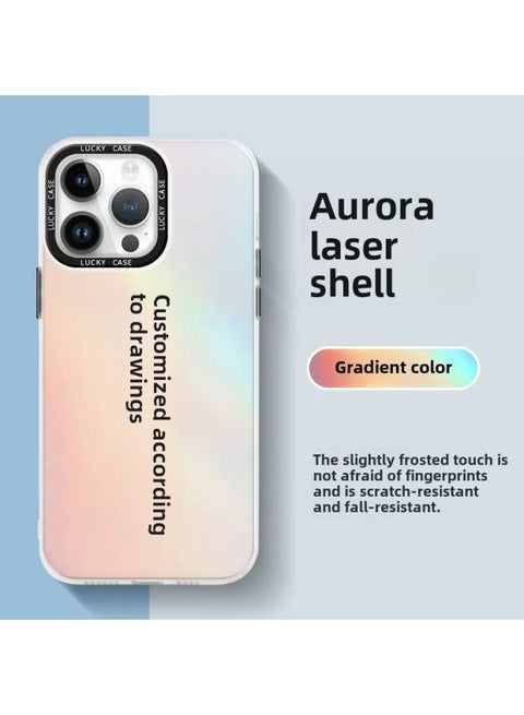 Glass Mobile Phone Shell Picture Printing To Picture Making Iphone14 Full Covering Mirror Apple 13 Photo Film 15pro-Color:IMD Laser Shell-Customized-Applicable Model:iphone13 Mini
