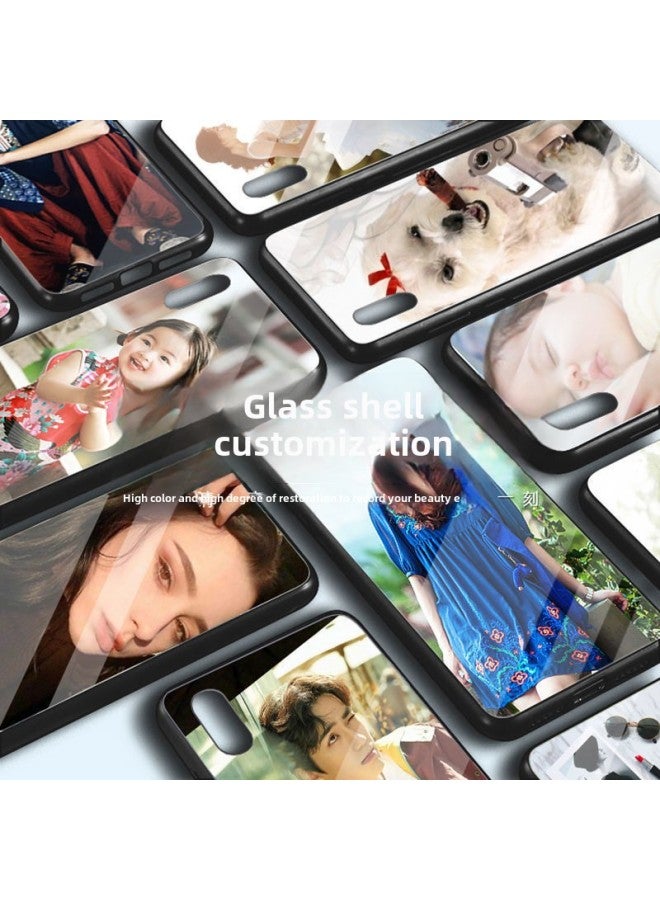 Glass Mobile Phone Shell Picture Printing To Picture Making Iphone14 Full Covering Mirror Apple 13 Photo Film 15pro-Color:IMD Laser Shell-Customized-Applicable Model:iphone13 Mini