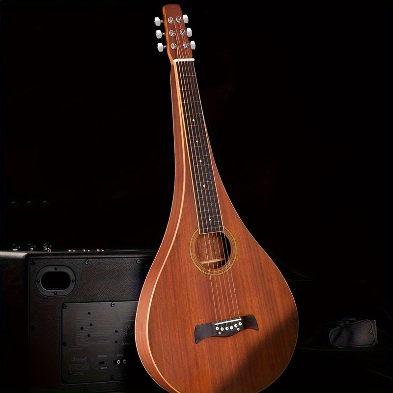 ADM TG-A8 Hawaiian Weissenborn Acoustic Lap Steel Guitar - Teardrop & Ddrop Designs - Image 1