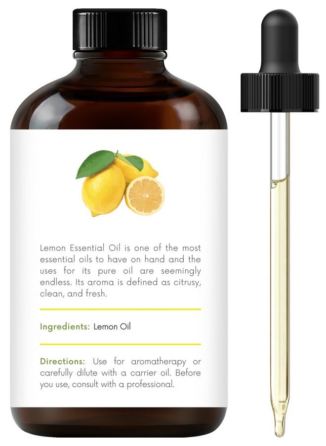 handcraft Blends Lemon Essential Oil Huge 4 Fl Oz 100% Pure And Natural Premium Grade With Glass Dropper  - Image 3