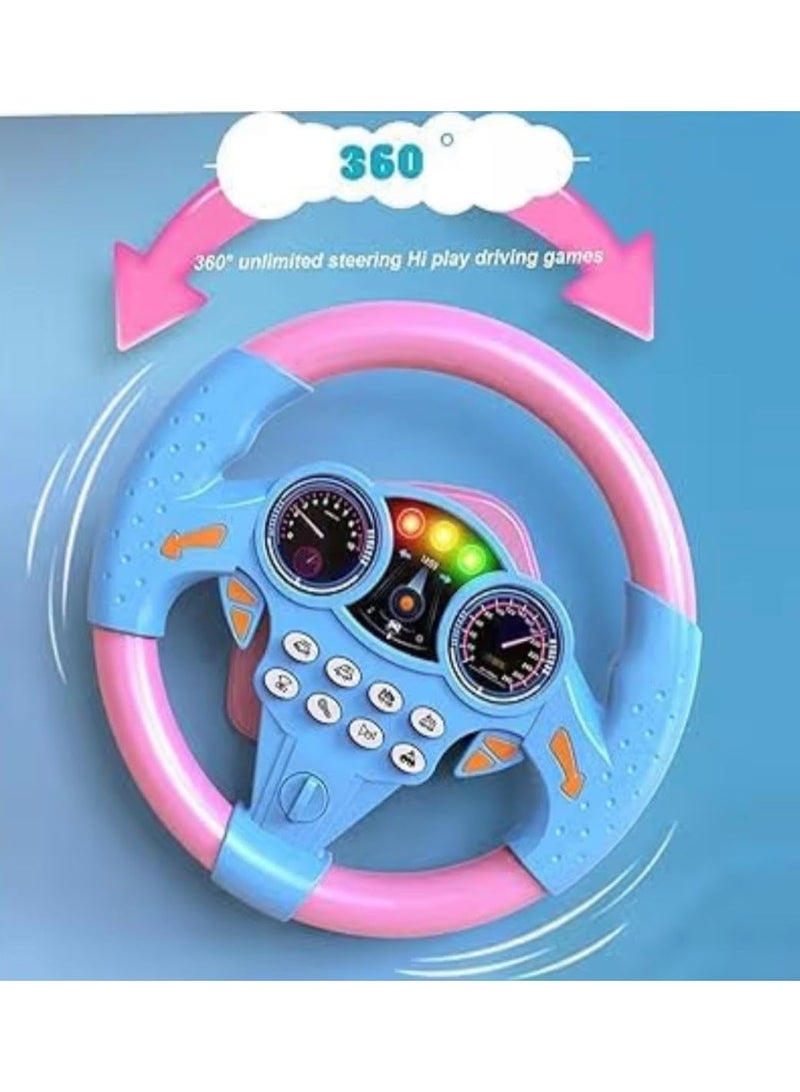 vGRASSP Electronic Steering Wheel Toy for Kids - Interactive Driving Simulation with Sounds & Music - Image 2