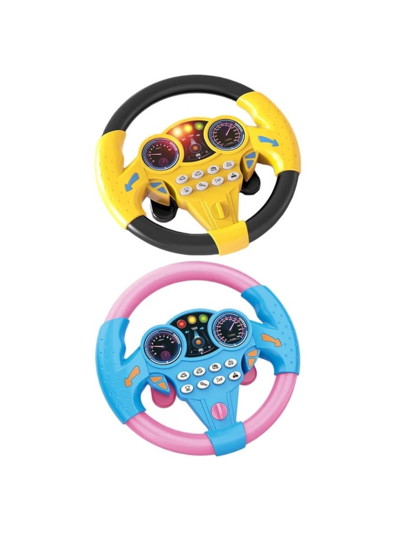 vGRASSP Electronic Steering Wheel Toy for Kids - Interactive Driving Simulation with Sounds & Music - Image 3