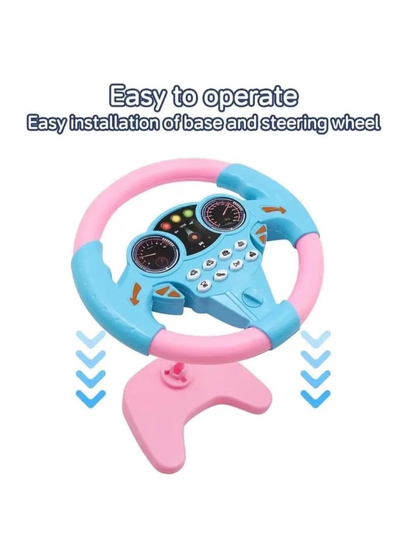 vGRASSP Electronic Steering Wheel Toy for Kids - Interactive Driving Simulation with Sounds & Music - Image 4
