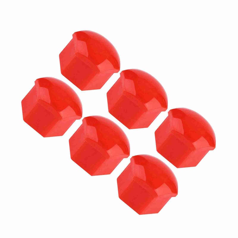 Red Wheel Bolt Covers 19mm Rust Prevention Decorative Caps Set of 20pcs - Image 4
