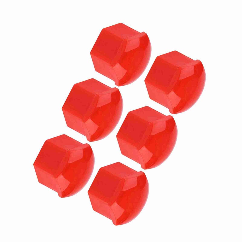Red Wheel Bolt Covers 19mm Rust Prevention Decorative Caps Set of 20pcs - Image 5