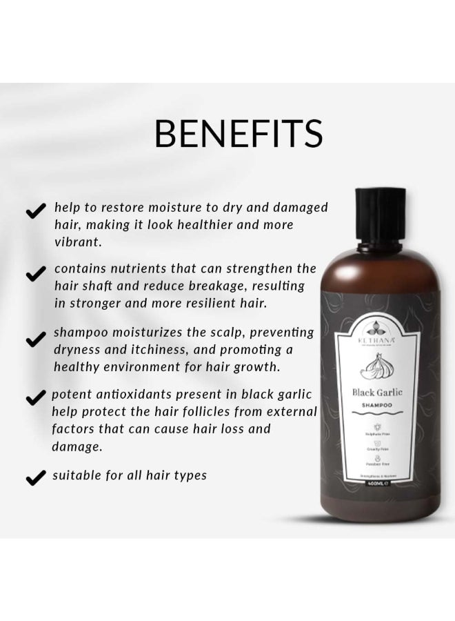 Kethana شامبو الثوم الأسود 400 مل - Image 3