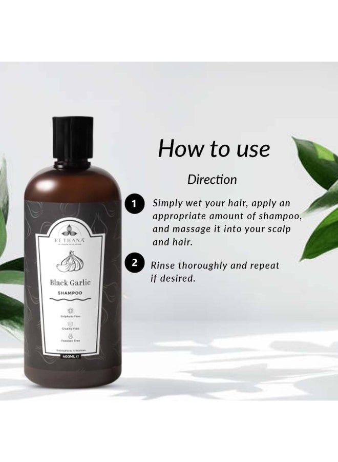 Kethana شامبو الثوم الأسود 400 مل - Image 4