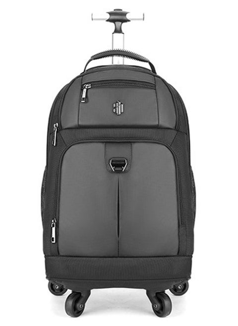 Professional Business Travel Roller Backpack,Big Capacity Trolley Laptop Bag for Men and Women,College School Book Bag Office Rolling Computer Backpack Fits 17 Inch Notebook