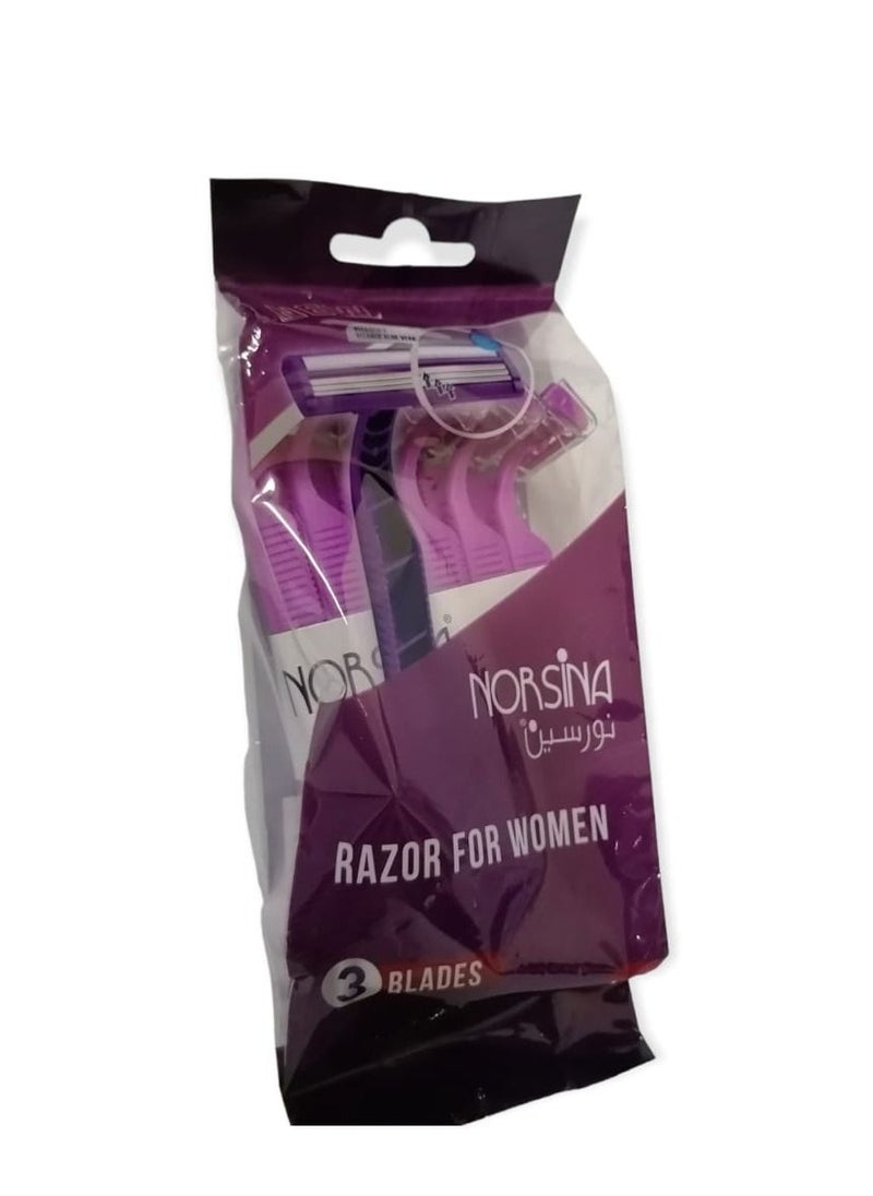 Norsina Norsina triple  Razor  set of 12 pieces pink  - Image 1