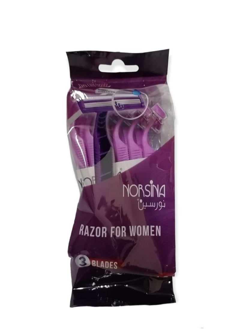 Norsina Norsina triple  Razor  set of 12 pieces pink  - Image 2