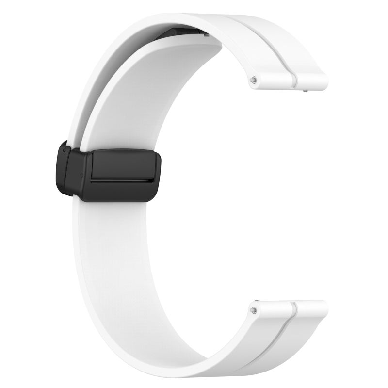 S-TOP For Garmin Garminmove Style 20mm Solid Color Magnetic Clasp Silicone Watch Band(White) - Image 2