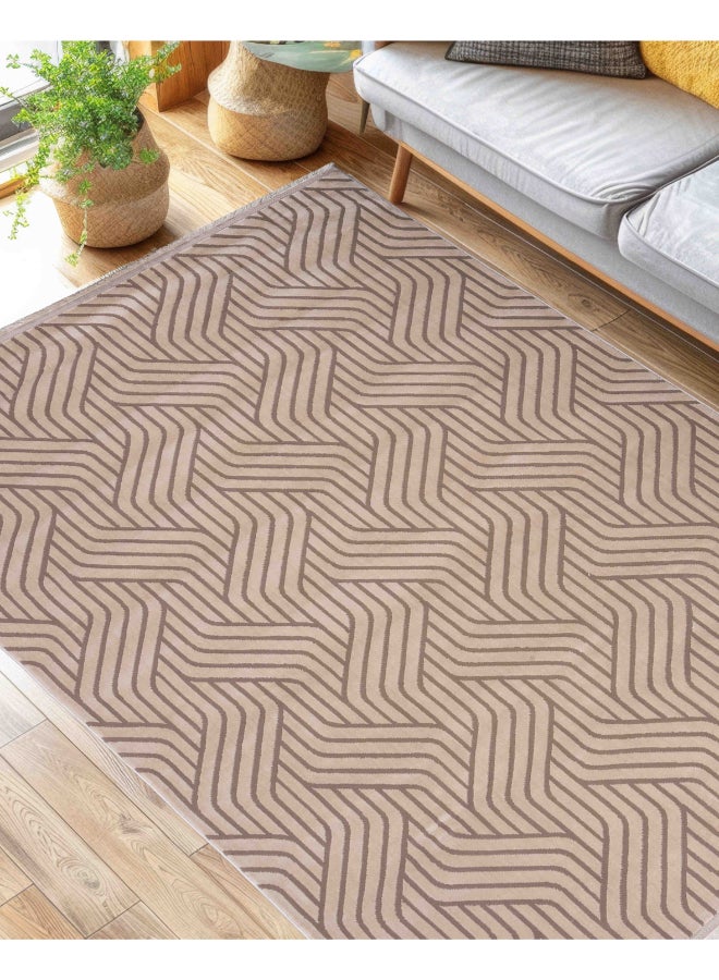 Almas Kavir Carpet Carpet Woven Rug in Soft Texture | Classic Nomad Design - Grey | Size 100x150 cm (3.2x5 ft) | For Mid-Small sized Family room, Bedroom with twin or queen beds, Home office, Entry hallways, Foyers or Balcony - Image 2