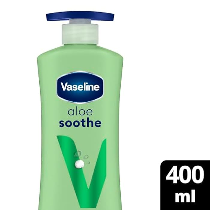Vaseline Lotion Intensive care Aloe vera Soothe, heals & refreshes dry skin 400ML - Image 2
