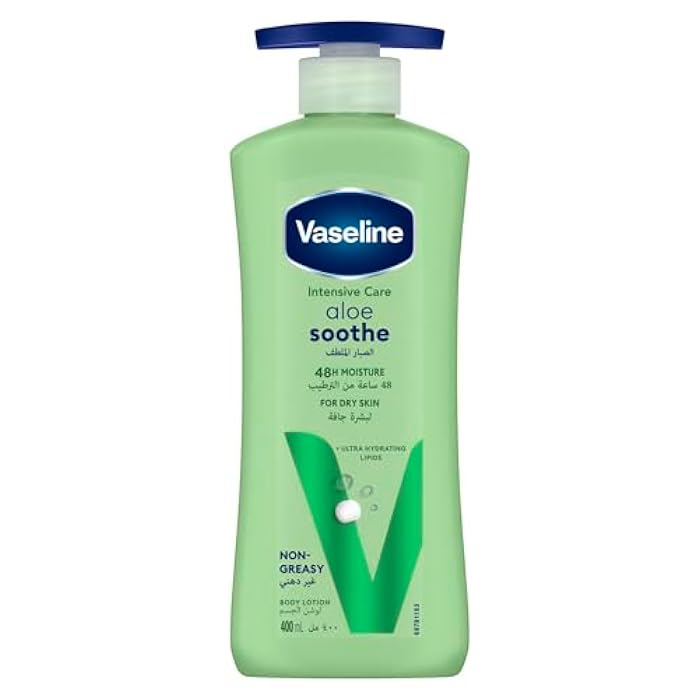 Vaseline Lotion Intensive care Aloe vera Soothe, heals & refreshes dry skin 400ML - Image 1